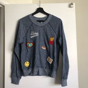 Derek Heart Blue Sweatshirt